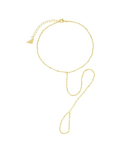 Sterling Forever 14k Gold Plated Serena Simple Chain Toe Anklet