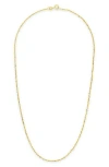 Sterling Forever 14k Gold Plated Sterling Silver Rolo Chain Necklace