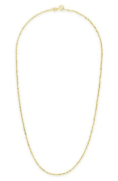 Sterling Forever 14k Gold Plated Sterling Silver Rolo Chain Necklace