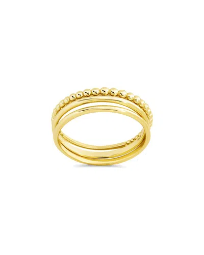 STERLING FOREVER STERLING FOREVER 14K OVER SILVER ADELE STACKING RING