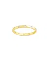 Sterling Forever 14k Over Silver Cz Mindy Studded Ring