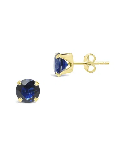 Sterling Forever 14k Over Silver Cz Rainbow Stud Earrings