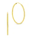 Sterling Forever 14k Over Silver Lucy Infinity Hoops