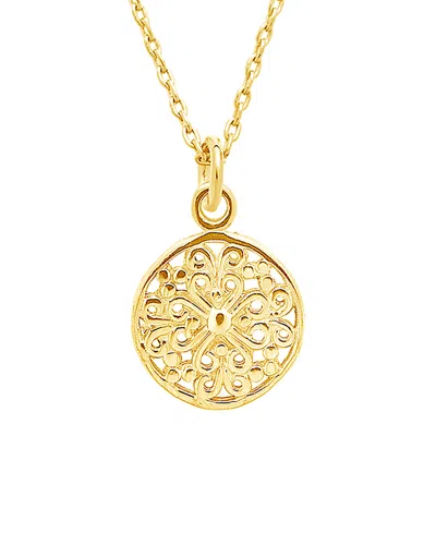 Sterling Forever 14k Over Silver Pendant Necklace