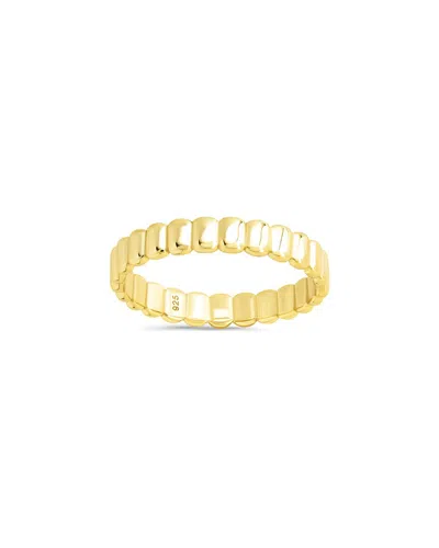 Sterling Forever 14k Over Silver Stacey Textured Band Ring