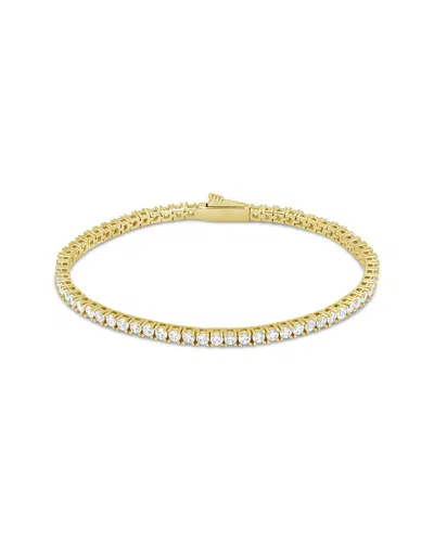 Sterling Forever Alicia Cz Tennis Bracelet B1cb0909cl In Gold