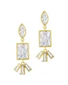 Sterling Forever Bella Cubic Zirconia Drop Earrings