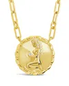 Sterling Forever 14k Plated Cz Bold Link Virgo Zodiac Necklace