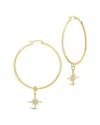 Sterling Forever 14k Plated Cz Earrings