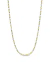 Sterling Forever 14k Plated Cz Georgia Classic Tennis Necklace