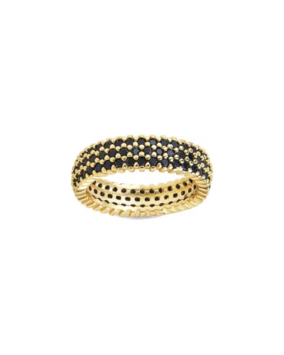 STERLING FOREVER STERLING FOREVER 14K PLATED CZ JOLENE RAINBOW ETERNITY RING