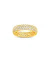 Sterling Forever Jolene Cubic Zirconia Rainbow Eternity Ring