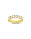 Sterling Forever Kylie Oval Cubic Zirconia Eternity Ring