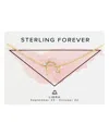 Sterling Forever 14k Plated Cz Libra Delicate Constellation Necklace