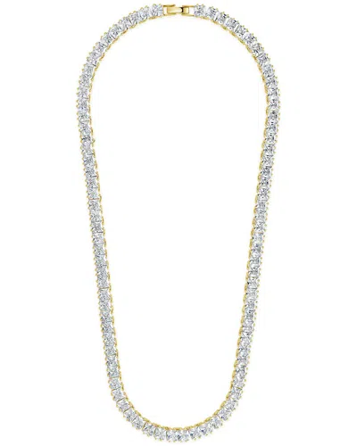 Sterling Forever 14k Plated Cz Marisol Tennis Necklace