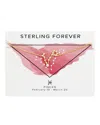 Sterling Forever 14k Plated Cz Pisces Delicate Constellation Necklace