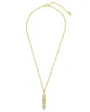Sterling Forever 14k Plated Cz Romilly Pendant Necklace