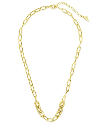 Sterling Forever 14k Plated Cz Samar Necklace