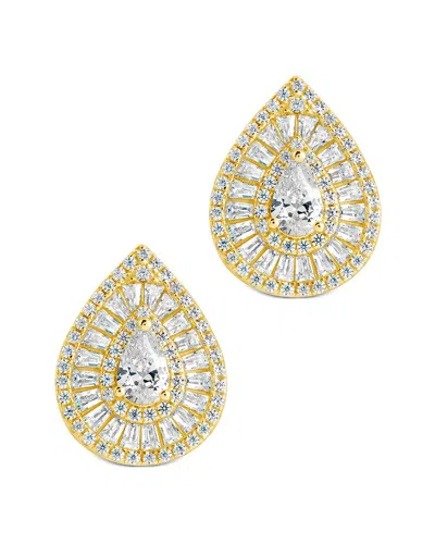 Sterling Forever 14k Plated Cz Scarlett Earrings