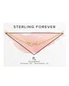 Sterling Forever 14k Plated Cz Scorpio Delicate Constellation Necklace