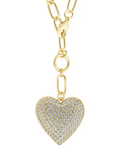 Sterling Forever 14k Plated Cz Sofie Necklace
