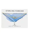 Sterling Forever 14k Plated Cz Virgo Delicate Constellation Necklace