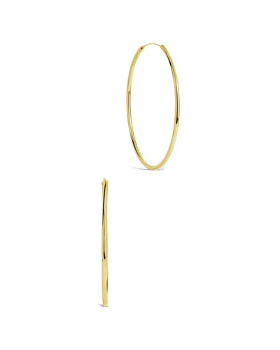 Sterling Forever 14k Plated Hoops