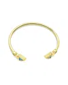 Sterling Forever Kalena Turquoise Open Cuff Bracelet