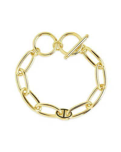 Sterling Forever 14k Plated Kennedy Bracelet