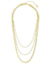 Sterling Forever 14k Plated Lanora Layered Chain Necklace