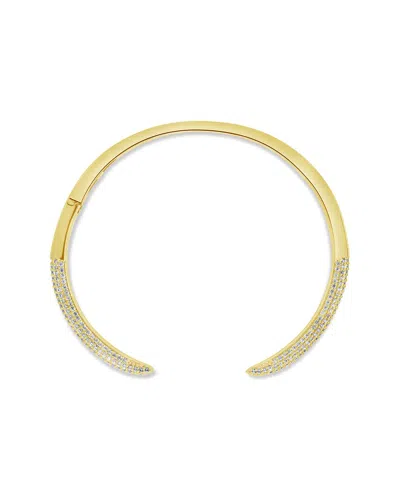 Sterling Forever 14k Plated Large Spike Cuff Bracelet