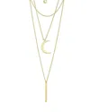 Sterling Forever 14k Plated Layered Necklace