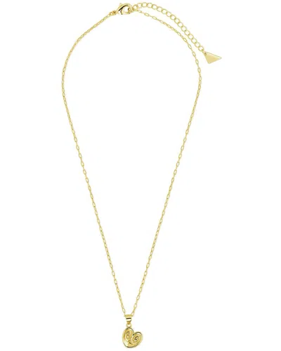 Sterling Forever 14k Plated Palmier Pendant Necklace In Gold