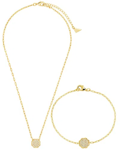 STERLING FOREVER STERLING FOREVER 14K PLATED RAEMY ROSE PETAL SET BUNDLE