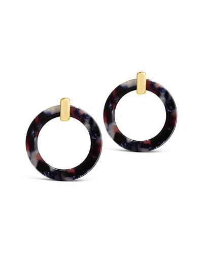 Sterling Forever 14k Plated Resin Drop Earrings