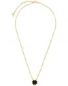 Sterling Forever 14k Plated Black Onyx Pendant Necklace