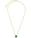 Sterling Forever 14k Plated Rose Petal Pendant Necklace