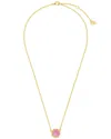 Sterling Forever 14k Plated Rose Petal Pendant Necklace