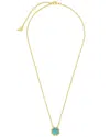 Sterling Forever Women's 14k Goldplated & Faux Turquoise Necklace