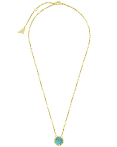 STERLING FOREVER STERLING FOREVER 14K PLATED ROSE PETAL PENDANT NECKLACE