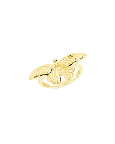 Sterling Forever 14k Plated Rowena Ring In Gold