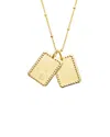 Sterling Forever 14k Plated Scorpio Zodiac Tag Necklace
