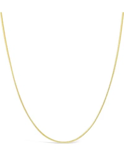 Sterling Forever 14k Plated Snake Chain Necklace In Gold