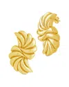 Sterling Forever 14k Plated Twisted Croissant Studs