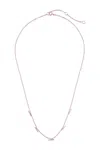 Sterling Forever 14k Rose Gold Plated Sterling Silver Bar Charm Necklace In Rose Gold