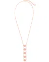 Sterling Forever 14k Rose Gold Vermeil Cz Pendant Necklace
