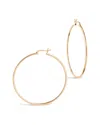 Sterling Forever 14k Rose Gold Vermeil Hoops