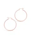 Sterling Forever 14k Rose Gold Vermeil Hoops