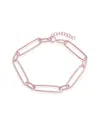 Sterling Forever 14k Rose Gold Vermeil Large Link Bracelet