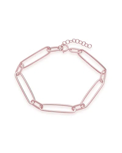 Sterling Forever 14k Rose Gold Vermeil Large Link Bracelet